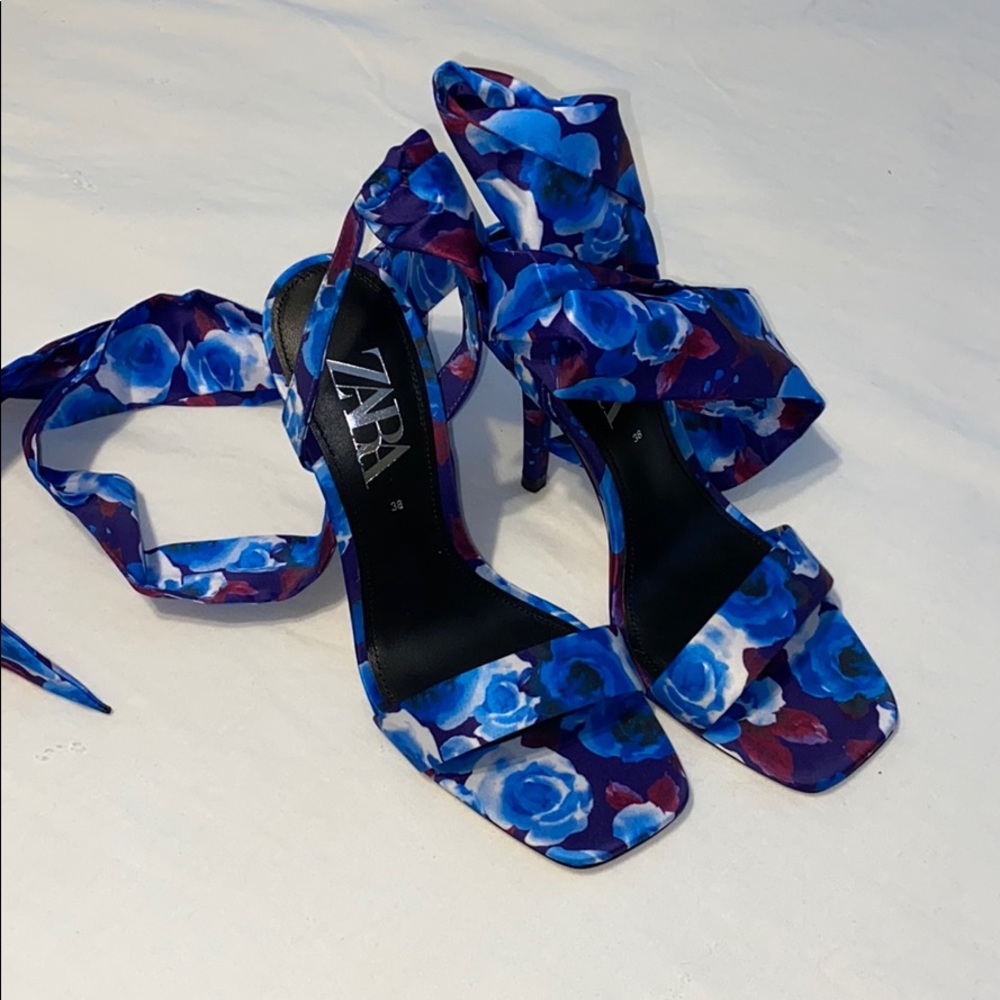 Zara heels floral